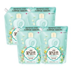 샤프란 꽃담초 화이트로즈 리필 1.6L*4입, 1.6L, 4개