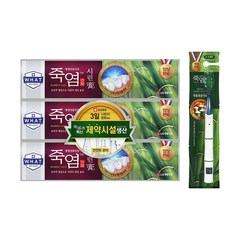 LG생활건강 죽염치약 시린고 120g*3개+칫솔 1입, 1세트