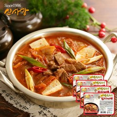 수원맛집 신사강 돼지고기김치찌개_340gX4개 가정식 간편 저녁메뉴 혼밥 캠핑음식, 돼지고기김치찌개_340gX4개(무료배송), 4개, 340g