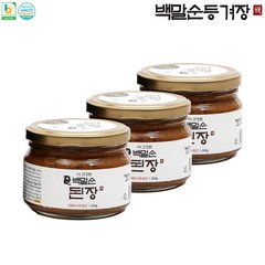 백말순 전통 된장, 3개, 350g