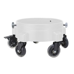 버킷돌리 세트 (PU 바퀴 우레탄 물통 이지볼트 세차 청소 버킷 양동이 바퀴의자), 02-2 버킷돌리(화이트)+우레탄 3인치바퀴