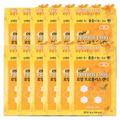 로얄 프로폴리스 목캔디 8정 레몬, 12개, 36g