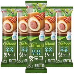 롯데 라퀴진 우유핫도그70g(5입)/무료배송, (냉장)우유핫도그70g(5입)