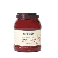 [안동제비원] 안동제비원 찹쌀고추장3kg 국산고추 100 메주혼합, 3kg, 1개