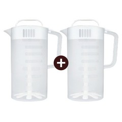 [증정-송월행주] 카페마스터 믹싱피쳐 2L X2개 음료혼합피쳐 쉐이커 믹싱컵, 2개