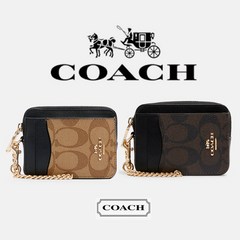 COACH 코치 짚 카드케이스 시그니처 캔버스 2종 명품 카드지갑