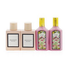 구찌 미니어처 코프레: 2x 블룸 EDP + 2x 플로라 골저스 가드니아 EDP 4x5ml/0.16oz