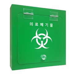 ENGP 의료폐기물 박스 포맥스 덮개 녹색 뚜껑 커버 340x340(mm), 1개