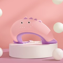 공룡 샴푸캡 샤워캡 아기 머리감기 목욕귀마개 목욕, 핑크, 1개
