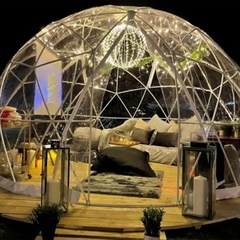 투명 이글루 돔 텐트 하우스 (3m) / 투명 대형 돔 / 캠핑장 돔, 직접조립