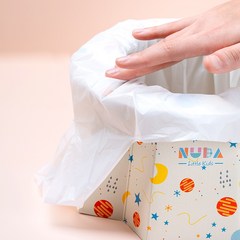 NUDA 누다 국민 유아 휴대용 아기변기 커버 리필 클린백 20매, 화이트