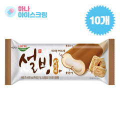 롯데푸드 설빙인절미바 10개 아이스크림, 70ml