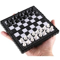 체스게임 미니 접이식 휴대용 보드 게임 장난감 체스, 체스게임GD14487, 1개