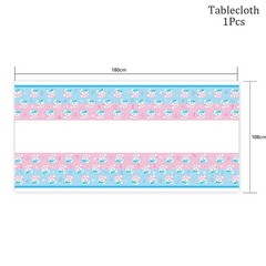 성별 공개 파티 예측 카드 생일 게임 베이비 샤워 장식 용품, 13 tablecloth