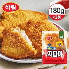 [냉동] 하림 대만식 치킨 지파이 180g 지파이 170g+더블치즈치즈닝 10g 3개, 없음