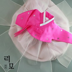 리모한복 여아한복 Track-17 꽃잎치마 (1세-10세) 아기 아동 어린이 핑크 드레스