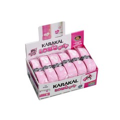 KARAKAL (카라칼) 그립 전 라켓 스포츠 대응 PU SUPER LOVE GRIP BOX 12 핑크 12 개 1 세트 KJ 681 W 핑크