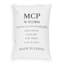 MCP 인산칼슘 25kg - 웃자람 도장 억제 높은 칼슘함량 액비 제조 분말 비료원료, 1개