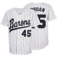 야구 반팔 바람막이 유니폼 남성 바론 45 저지 힙합 셔츠 선물