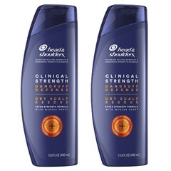 해드앤숄더 클리니컬 스트렝스 비듬 건성두피 회복 샴푸 400ml 1팩(1개) 2팩(2개) Head & Shoulders Clinical, 2개