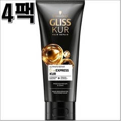 글리스커 얼티밋 리페어 1분 익스프레스 트리트먼트 4팩 Gliss Kur, 4개