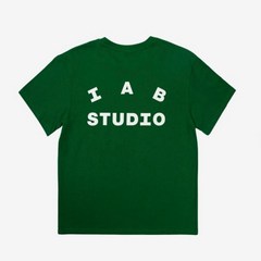 야구 반티 IAB Studio 100 코튼 부티크 커플 스트리트 반팔 티셔츠 통기성 및 편안함, 30.GreenWhite Letters - XXL