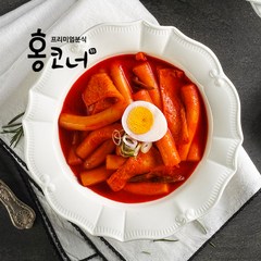 홍코너 떡볶이 6개+ 한입어묵2봉 증정세트, 달콤(밀떡)-3개 + 달콤(누들떡)-3개 + 어묵-2봉