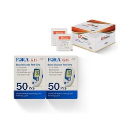 포라 G11 개인용 체외진단 혈당시험지 50p x 2개 + 알콜솜 100p 랜덤발송 세트, 1세트
