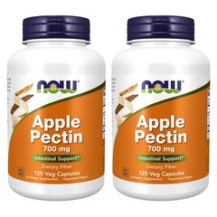 나우푸드 사과식이섬유 애플펙틴 700mg 120캡슐 2통 Apple Pectin, 2개, 120정