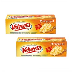 벨베타 Velveeta 벨비타 오리지널 저온 살균 치즈 16oz(453g) 2팩 Original Pasteurized Cheese, 453g