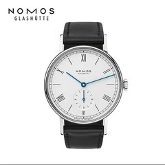 40대남자 오토매틱 기계식 시계 NOMOS-Tangomat 601 남성용 클래식 심플 라운드 대형 다이얼 포인터 방수 고급 스틸