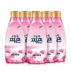 피죤 리치퍼퓸 고농축 섬유유연제 로맨틱플라워 본품, 1L, 6개