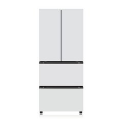 [색상선택형] LG전자 오브제 디오스 김치톡톡 스탠드형 냉장고 방문설치, 화이트+화이트 +화이트, Z402MWW153