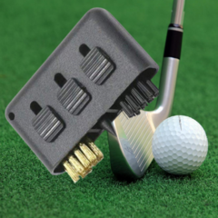 겟겟 홀인원 골프 클럽 브러쉬 3in1 휴대용 3가지 기능, 휴대용 골프 클럽 브러쉬 3in1