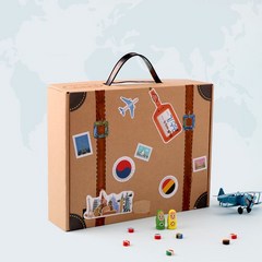 아트랄라 세계여행가방 (1인용) 만들기 꾸미기 재료 미술키트, 단품