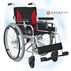 미키코리아 알루미늄 병원 경량 수동 휠체어 기본형 활동형 환자용 실버용품 MY-2, 1개