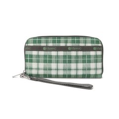 [레스포삭] 공식 월렛 지갑 TECH WALLET WRISTLET3462 오텀 그린 체크