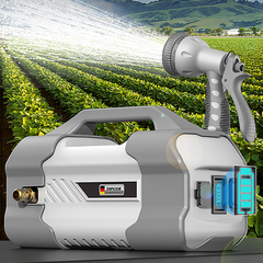 고성능 충전식 양수기 농업용 소형 워터 펌프 자동 전기 휴대용 수중 모터 미니 물 무선, 고급형45M+릴호스, 1개