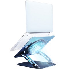 어썸컨셉 메가윙 노트북 태블릿 쿨러 알루미늄 거치대 받침대 스탠드 LSC5, 티타늄실버