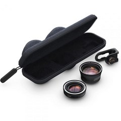 ShiftCam Photography ProLens 키트 60mm 망원 렌즈 18mm 광각 렌즈 범용 마운트 여행용 파우치, Photography Kit