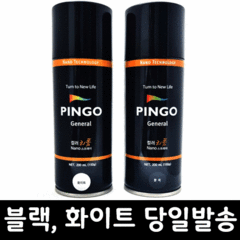 핑고스프레이 무광스프레이 뿌리는페인트 무광락카 pingo 200ml, 블랙, 1개