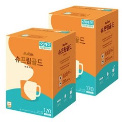 맥심 슈프림골드 커피믹스 총 340T (170*2T), 2, 170