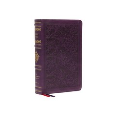 NKJV Personal Size Reference Bible Sovereign Collection Leathersoft Purple Red Letter Comfort