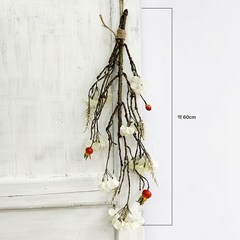 북유럽 꽃다발 벽걸이 그린 식재걸이 거실 가게 홈 모조 조화 지엽 장식, 꽃을 001송이로 장식하다, 1개