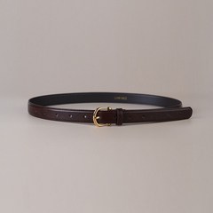 라미네즈 Satin Gold Classic Belt - 브라운