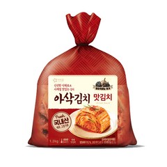 [다만세푸드] 아워홈 맛김치 1.2kg x 1봉 / 김치 반찬, 1개