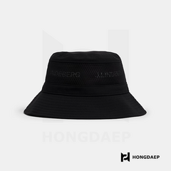 [J.LINDBERG] 남성 골프 모자 제이린드버그 덴버 버킷햇 벙거지 모자, 블랙, One Size