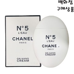 샤넬넘버5로온핸드크림50ml-심플함을 간편하게 휴대할 수 있는 세련된 화이트 컬러의 미니멀한 패키지, 50ml, 1개