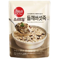 햇반소프트밀 들깨버섯죽 420g, 10개, 10개