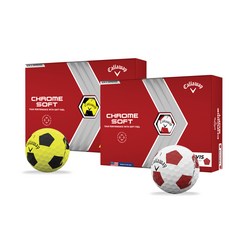 캘러웨이크롬소프트 트루비스 TRUVIS 골프볼(3PCS), (화이트레드)